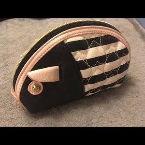 Betsey Johnson quilted make up bag